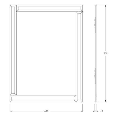 Зеркало Evoform Style BY 0806 60х80 подвесное - фото 2