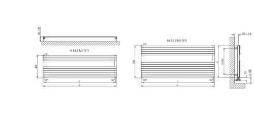 Полотенцесушитель водяной Cordivari Fujiko 3551610131001 40х120 хром - фото 2