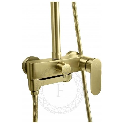 Душевая стойка Filarete FL2030MG настенная цвет золото - фото 4
