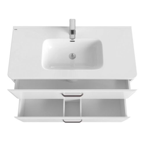 Тумба с раковиной Iddis Brick BRI10WFi95K 100х50 напольная цвет белый - фото 4