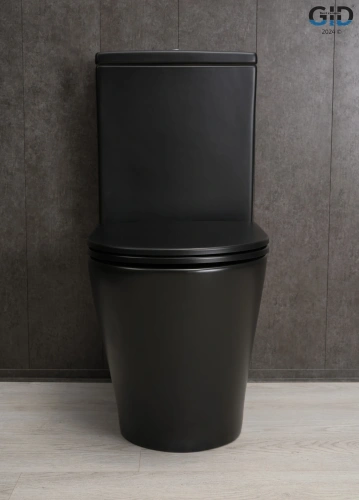 Унитаз напольный с бачком Gid Cortado Tn2189Bm (62248Y) черный с сиденьем микролифт безободковый - фото 3