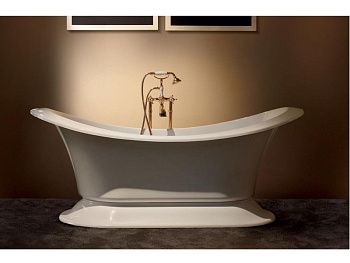 Ванна из метакрилата Gruppo Treesse GRANDE SOLEIL V1881/cromo 185х85 отдельностоящая асимметричная