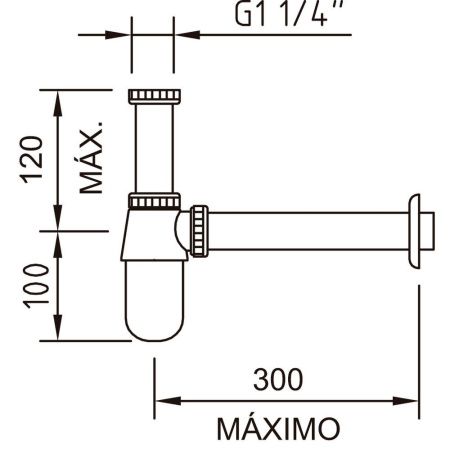 Сифон Clever URBAN 90755 хром