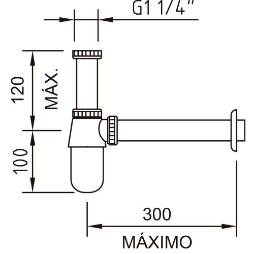 Сифон Clever URBAN 90755 хром - фото 2