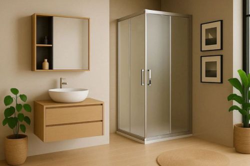 Душевой уголок Royal Bath HPD RB7080HPD-C-ST 80х70 стекло матовое профиль сатин без поддона - фото 2