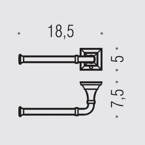 Бумагодержатель Colombo Portofino B3208S.CR - фото 2