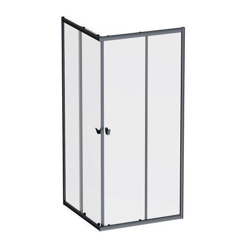 Душевой уголок Am.Pm Sunny W87G-403-9090-BT 90х90 стекло прозрачное профиль черный без поддона - фото 2