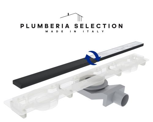Душевой лоток Plumberia Selection PSM MODULAR PSM60NO 60х5 черный - фото 2