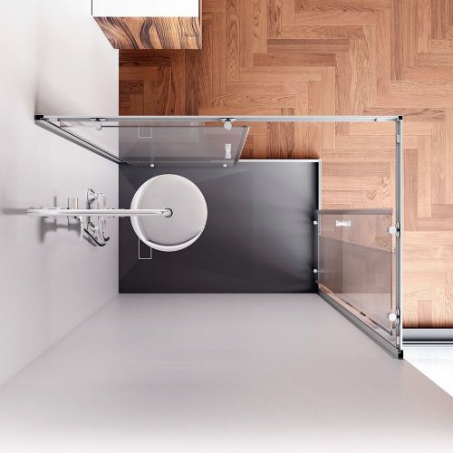 Душевой уголок Am.Pm Sunny W87G-403-12080-MT 120х80 стекло прозрачное профиль хром без поддона - фото 4