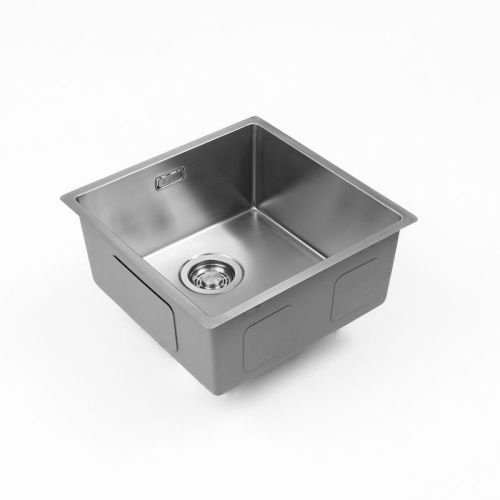 Кухонная мойка Grandex Aqua 501135 45х45 цвет серый поверхность матовая - фото 4