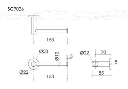 Бумагодержатель Sancos Base SC9026CH