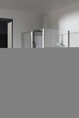 Боковая стенка Allen Brau Priority 3.31047.BA 100х200 стекло прозрачное профиль серебро