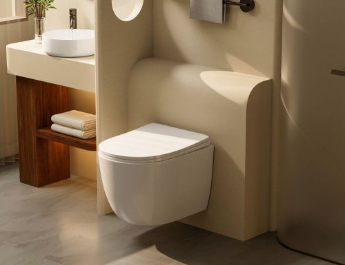 Унитаз подвесной Abber Bequem AC1100T белый с сиденьем микролифт безободковый смыв торнадо - фото 3