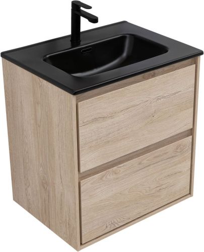 Тумба под раковину Aquanet Милан 00336382 60х50 подвесная цвет бежевый - фото 2