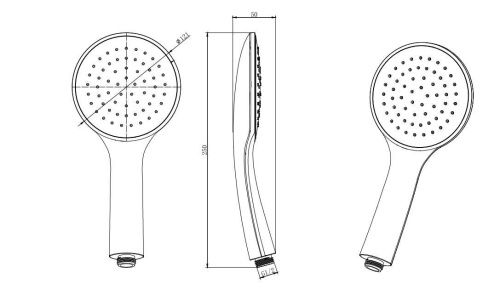 Душевая лейка Aquatek ВЕГА AQ2001MB цвет черный - фото 3
