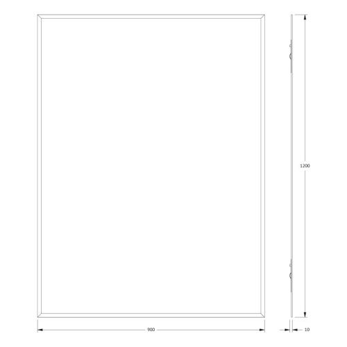 Зеркало Evoform Comfort BY 0943 90х120 подвесное - фото 2