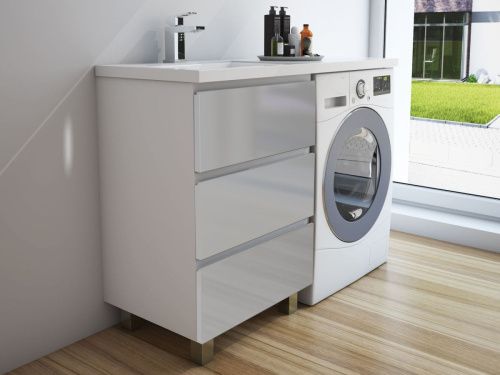 Тумба с раковиной Эстет Dallas Luxe ФР-00009668 40х50 напольная цвет белый - фото 3