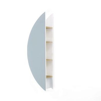 Зеркало-шкаф Jorno SOLIS SolN.11.34/W/JR 30х120 подвесной цвет белый