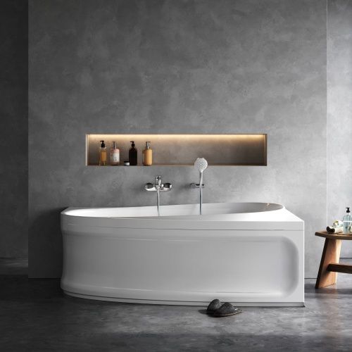 Ванна акриловая Am.Pm Like W80A-170R110W-A 170х110 пристенная асимметричная без каркаса - фото 4