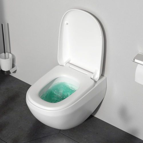 Чаша унитаза подвесная Am.Pm Sensation C301700WH цвет белый без сиденья безободковая каскадный смыв - фото 3