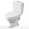 Унитаз-компакт напольный с бачком Santeri Вест 1P2018S0000BF белый с сиденьем каскадный смыв