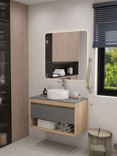 Раковина из сантехнического фарфора Teymi Lina T50182 36х36 накладная цвет белый мрамор без отверстий под смеситель - фото 3