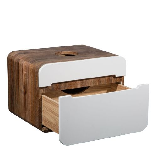 Тумба под раковину Runo Ницца 00-00002124 60х50 подвесная цвет коричневый - фото 2