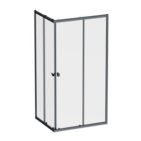Душевой уголок Am.Pm Sunny W87G-403-10080-BT 100х80 стекло прозрачное профиль черный без поддона