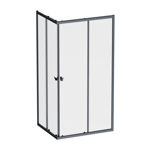 Душевой уголок Am.Pm Sunny W87G-403-10080-BT 100х80 стекло прозрачное профиль черный без поддона - фото 2