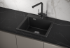 Кухонная мойка Granula 5201, ШВАРЦ 50х50 цвет черный поверхность матовая
