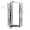 Душевой уголок AvaCan PB100 100х100 стекло тонированное профиль черный без поддона