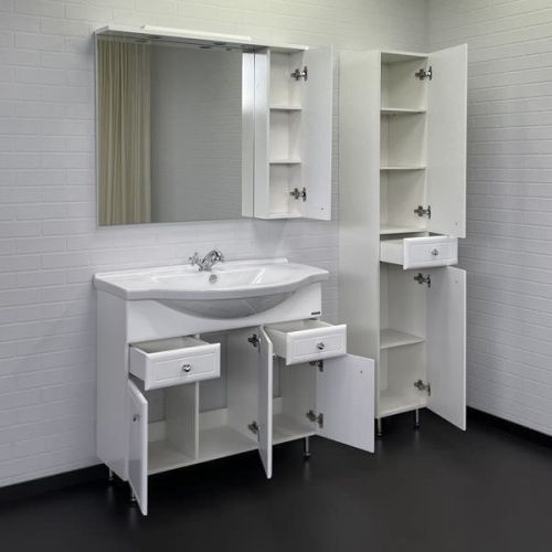 Тумба с раковиной Comforty Сочи 00004134582CF 100х50 напольная цвет белый - фото 5