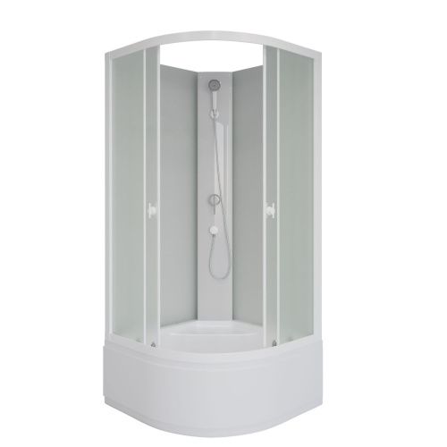 Душевая кабина Niagara Promo P100/40/MT/BK 100х100 четверть круга без крыши ориентация универсальная - фото 2