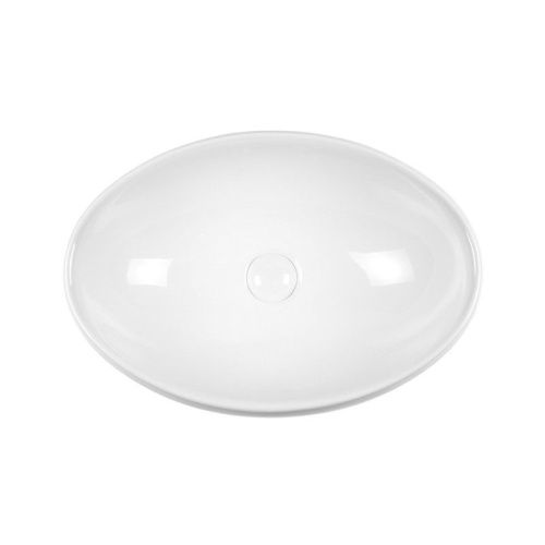 Раковина из сантехнического фарфора Bond Oval S58-490 50х40 накладная цвет белый без отверстий под смеситель - фото 3