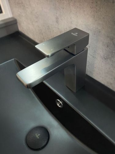 Смеситель AltroBagno Lamberto AltroBagnoLamberto0139GM на раковину оружейная сталь - фото 3