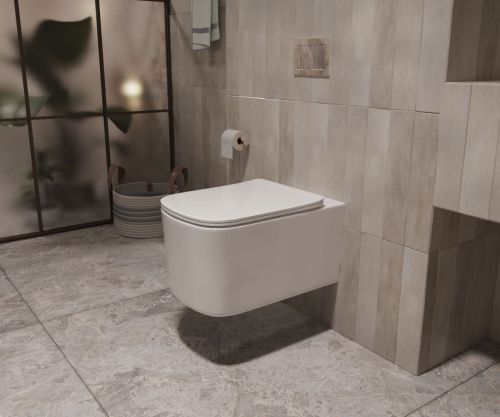 Унитаз подвесной Vincea Ultra VT1-32T белый с сиденьем микролифт безободковый смыв торнадо - фото 3