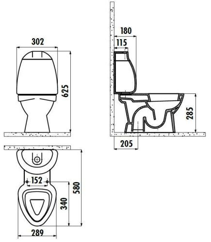 Чаша унитаза напольная Creavit COCUK CK300-11CB00E-FF00 цвет белый без бачка с сиденьем микролифт - фото 2