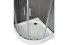 Душевой уголок Royal Bath HK RB90HK-T 90х90 стекло прозрачное профиль белый с поддоном