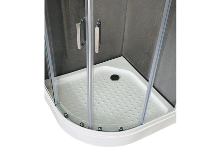 Душевой уголок Royal Bath HK RB90HK-T 90х90 стекло прозрачное профиль белый с поддоном