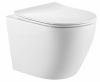 Унитаз подвесной Iberica Blanca Bilbao alto IB.BLA.231.1B1 белый с сиденьем микролифт безободковый каскадный смыв