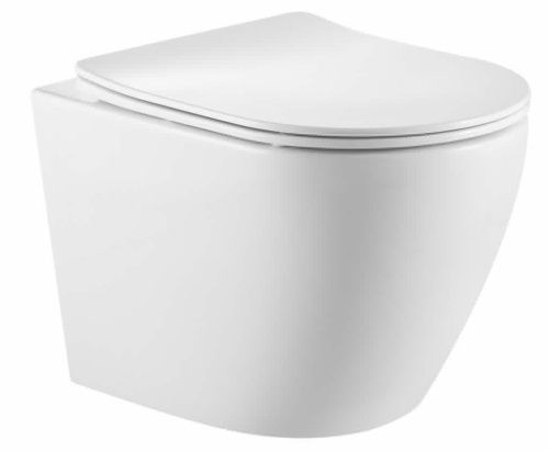 Унитаз подвесной Iberica Blanca Bilbao alto IB.BLA.234.1B1 белый с сиденьем микролифт безободковый смыв торнадо - фото 2