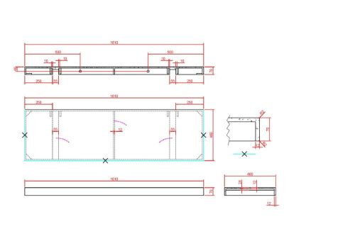 Столешница Armadi Art Flat 869-160-NM 160х50 накладная цвет черный - фото 2