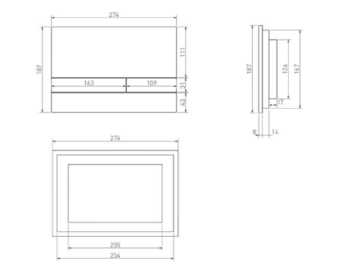 Клавиша смыва механическая Salini PURO 30P2MST2S2M**** цвет белый - фото 5