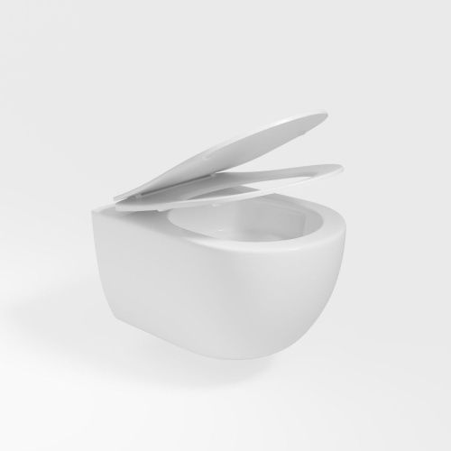 Унитаз подвесной Vincea Evo VT1-34ST белый с сиденьем микролифт безободковый смыв торнадо - фото 5