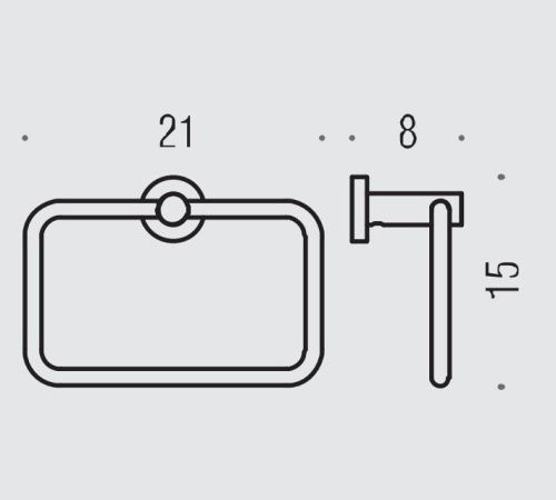 Полотенцедержатель Colombo Plus W4931.CR - фото 2