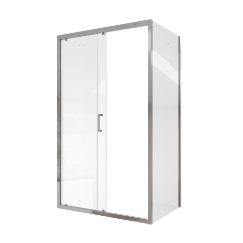 Душевой уголок Cerutti SPA GLORIA120 120х80 стекло прозрачное профиль хром без поддона - фото 3