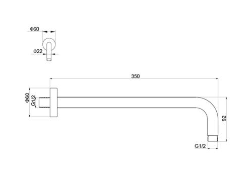 Держатель для душа Aquatek AQ2174BG золото - фото 2