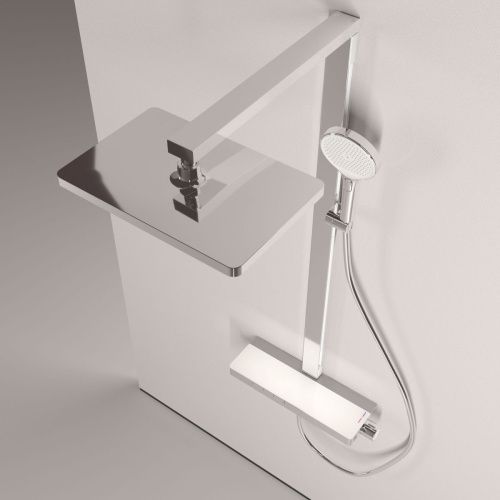 Душевая стойка Sancos Vos SC6100CH настенная цвет хром с термостатом - фото 4