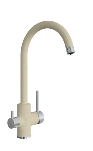 Смеситель для кухни Uperwood Quartz UPD-Q-01-02 UPD-Q-01-02 на мойку бежевый - фото 3