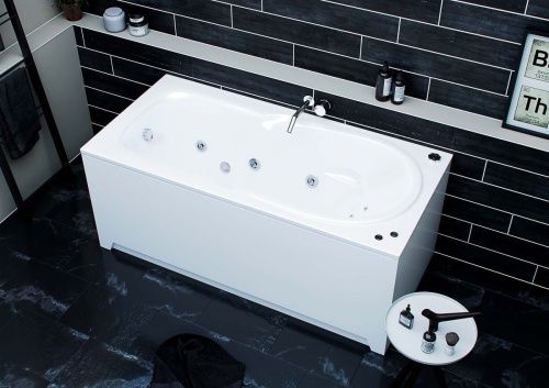 Ванна акриловая Aquatek Леда LED170-0000034 170х80 пристенная прямоугольная с каркасом без ручек - фото 3